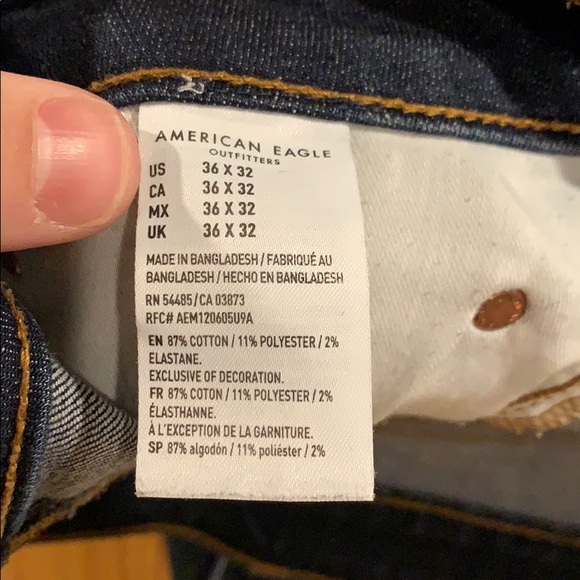 American Eagle Slim Flex Dark Wash Jeans - Picture 2 of 5